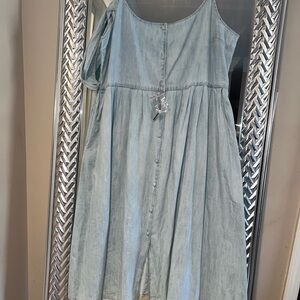 ASOS Blue Sleeveless Sundress with Spaghetti Straps